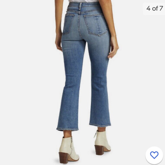 Rag & Bone Nina High Rise Ankle Flare Jeans in West Marin - Picture 3 of 9